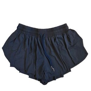 WSIRMET Flowy Stylish Women's Blue Athletic Shorts! Navy Blue Women's Shorts